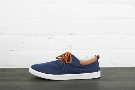 Navy blue skate shoes